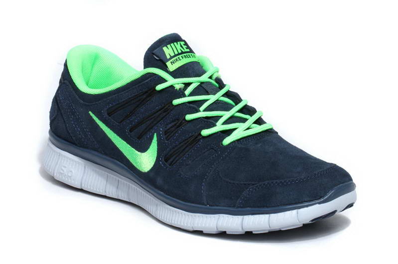 Nike Free 5.0 Fur Mens and Womens Shoes Dark Blue Green (1)